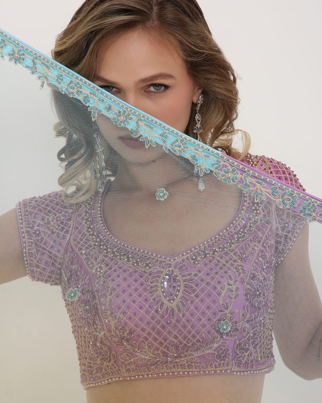 Pastel Royale Ombre Embellished Lehenga Set