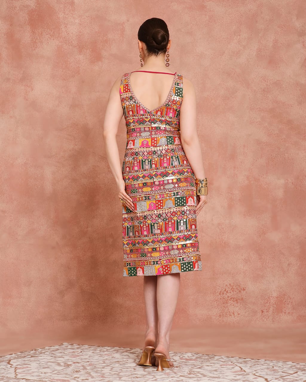 Multicolor Couture Dress
