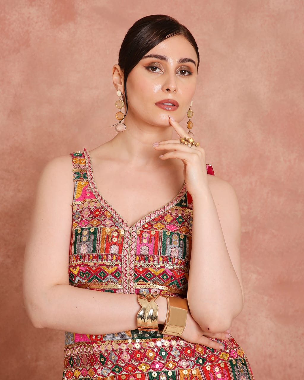 Multicolor Couture Dress