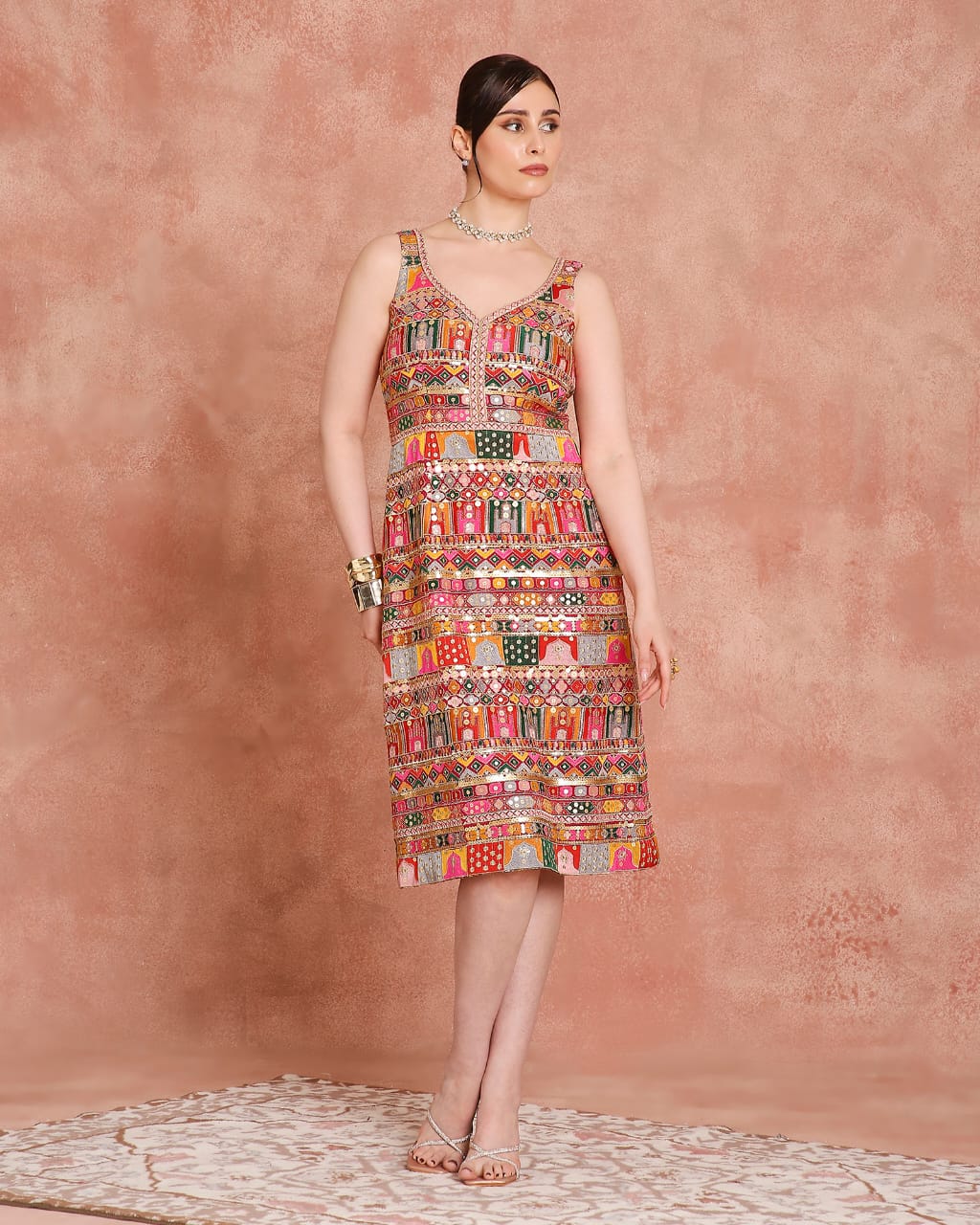 Multicolor Couture Dress