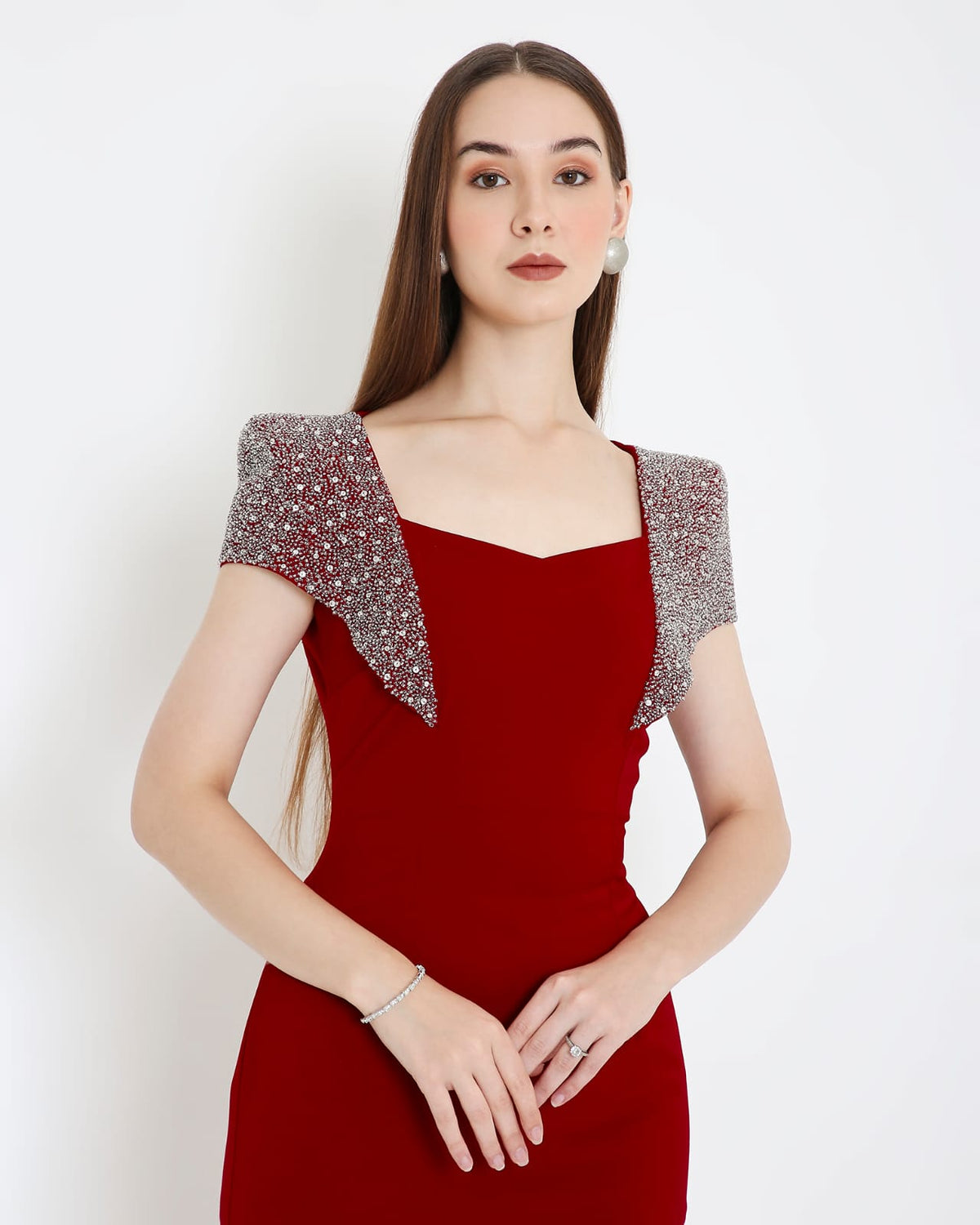 Maroon Bodycon Dress